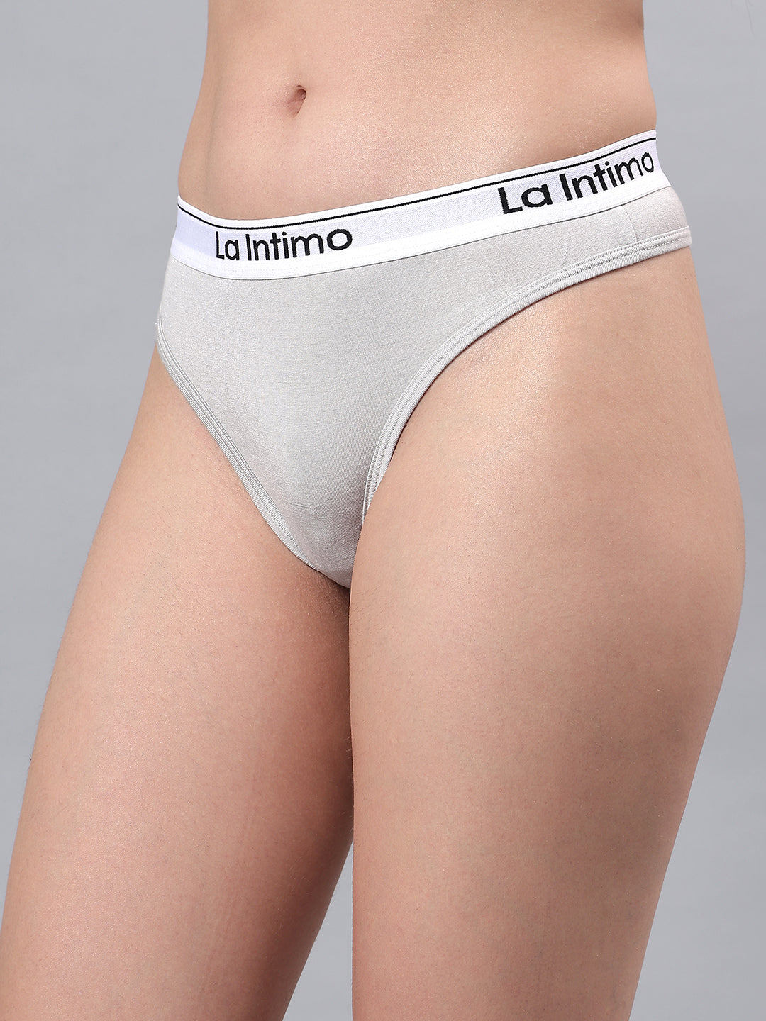 La Intimo women's luxury thong panty, elegant and comfortable innerwear in a single pack.