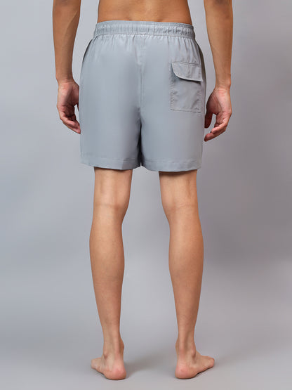 Luxury men’s swimwear – Oceanic solid Bermuda shorts from La Intimo, perfect for beach, pool, and leisure.