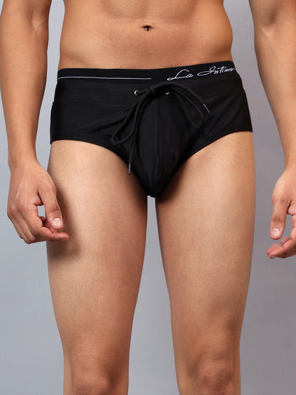 La Intimo men's luxury swim briefs from the Oceanic Solids collection in blue – Pack of 1