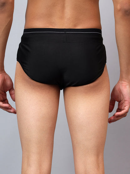 La Intimo men's luxury swim briefs from the Oceanic Solids collection in blue – Pack of 1