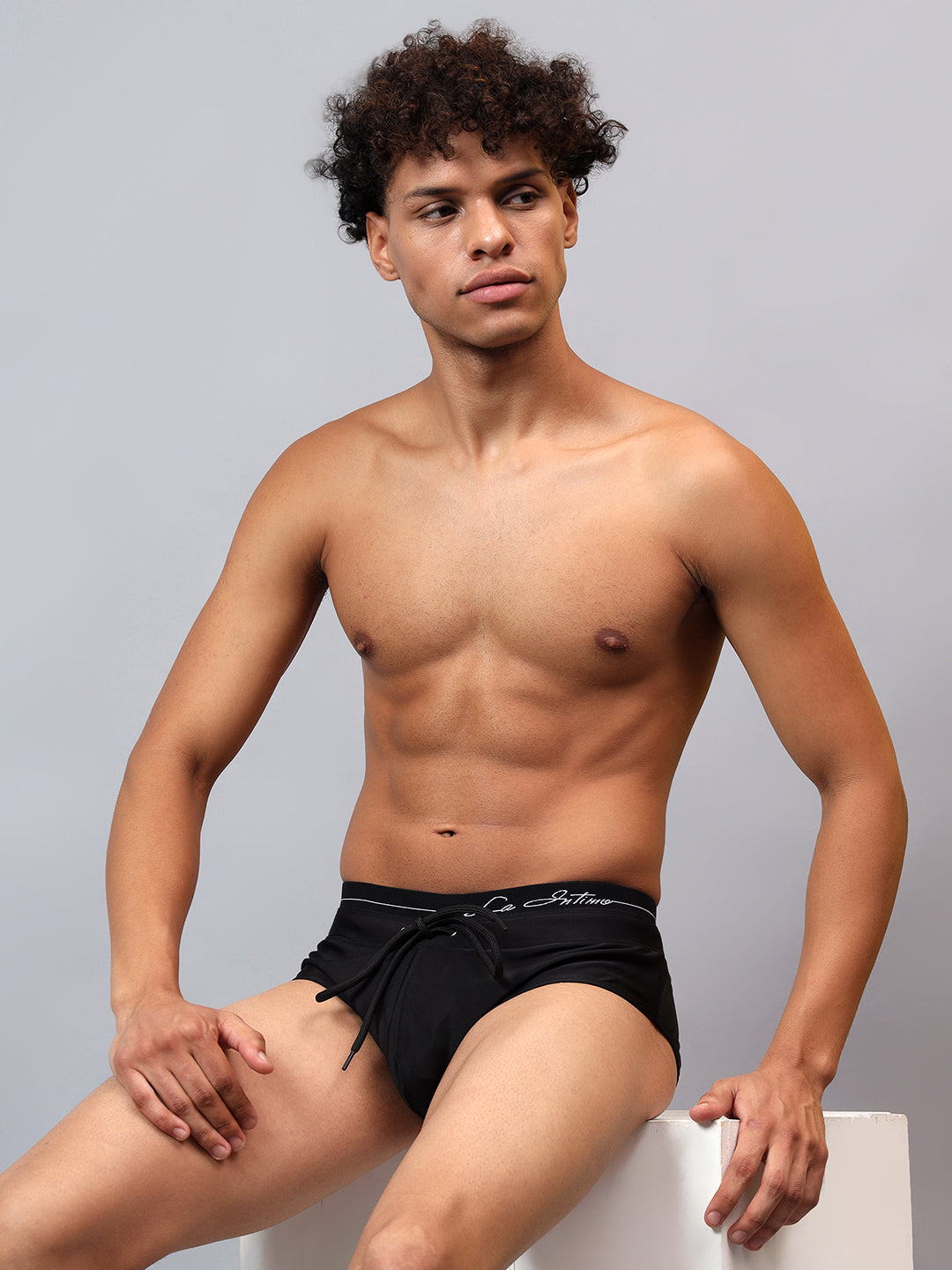 La Intimo men's luxury swim briefs from the Oceanic Solids collection in blue – Pack of 1