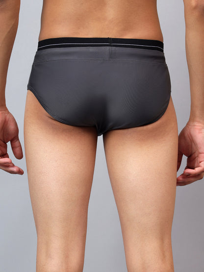 La Intimo men's luxury swim briefs from the Oceanic Solids collection in blue – Pack of 1