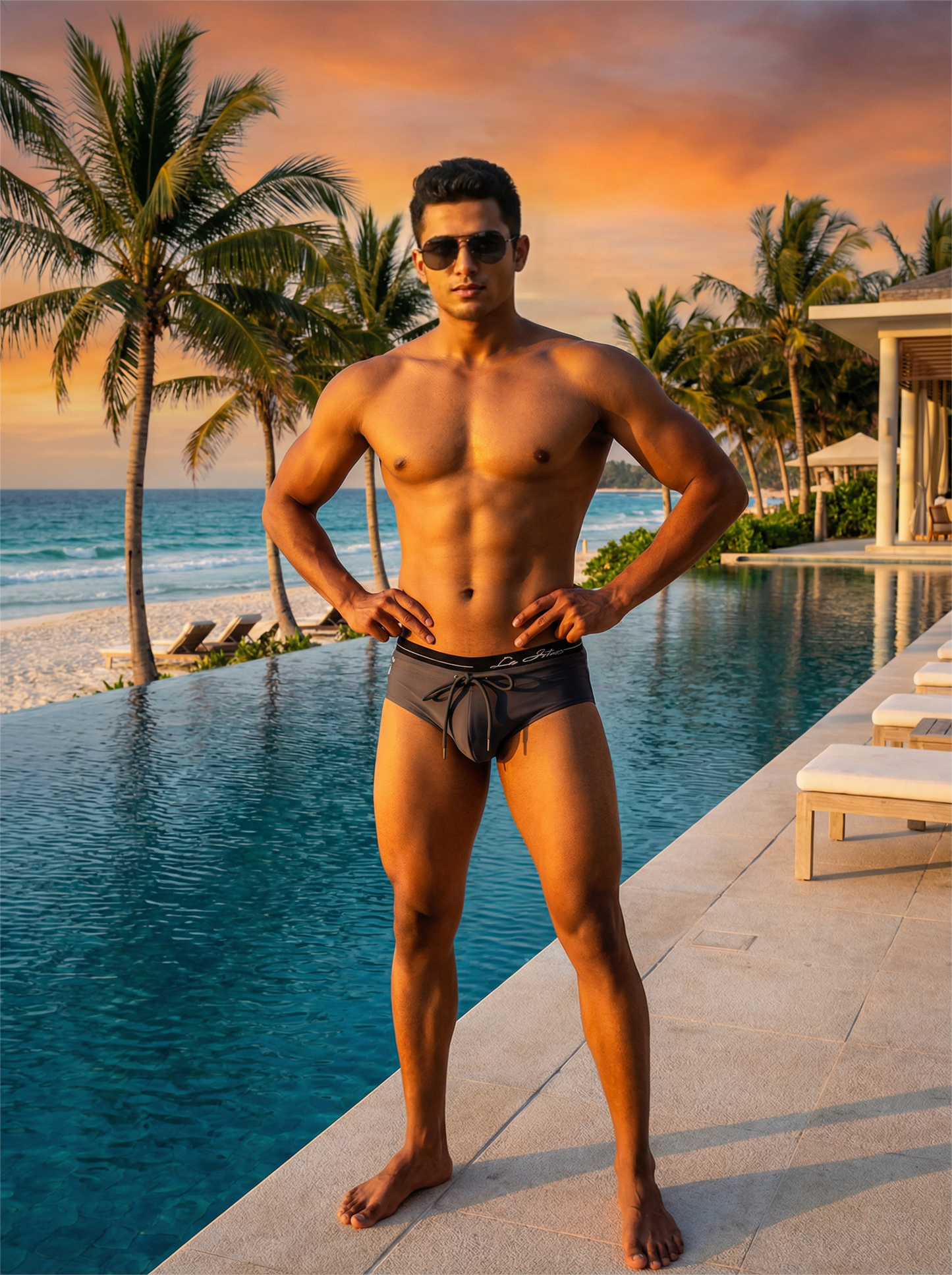 Double Waistband Swim Brief