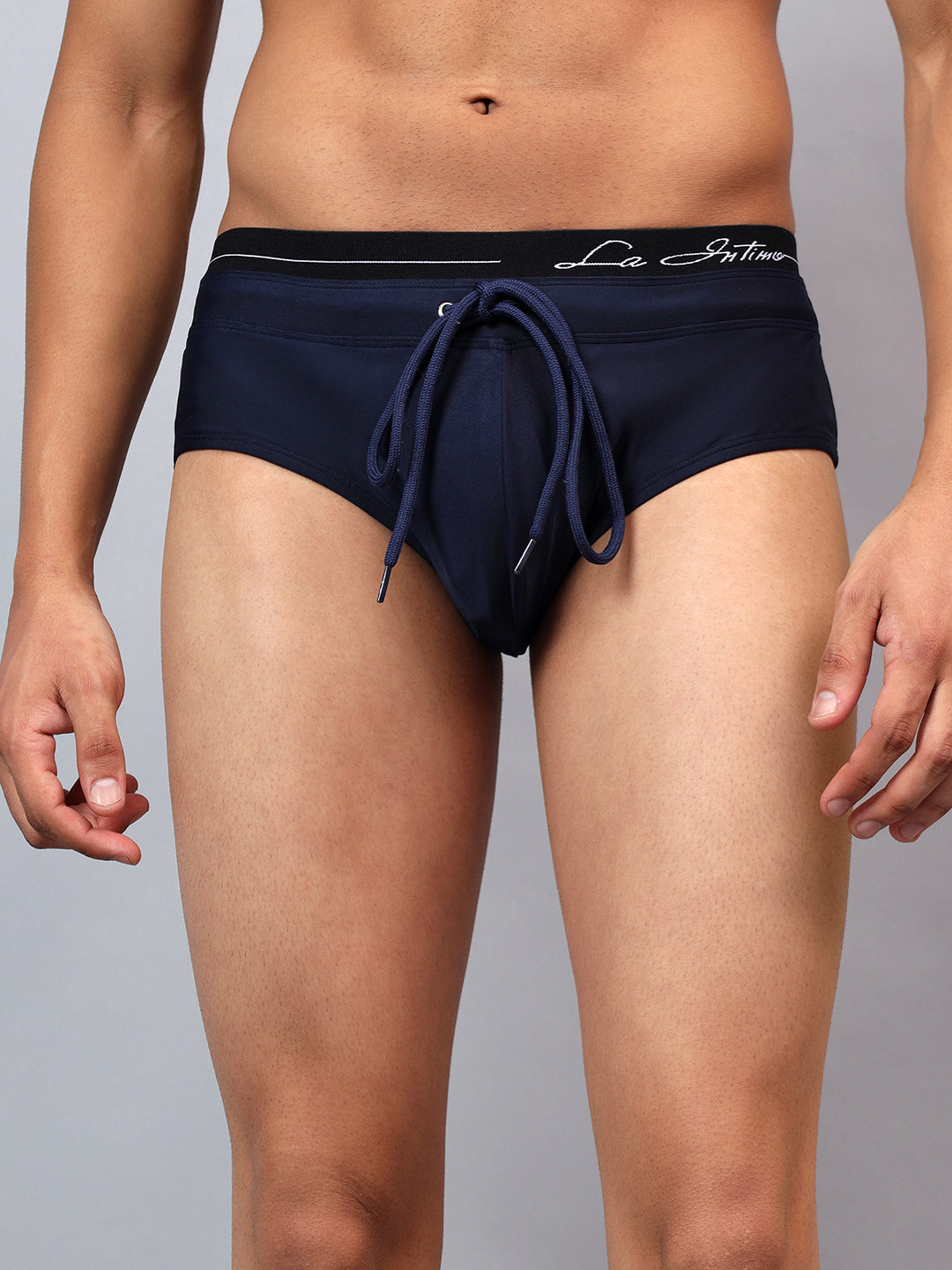 La Intimo men's luxury swim briefs from the Oceanic Solids collection in blue – Pack of 1