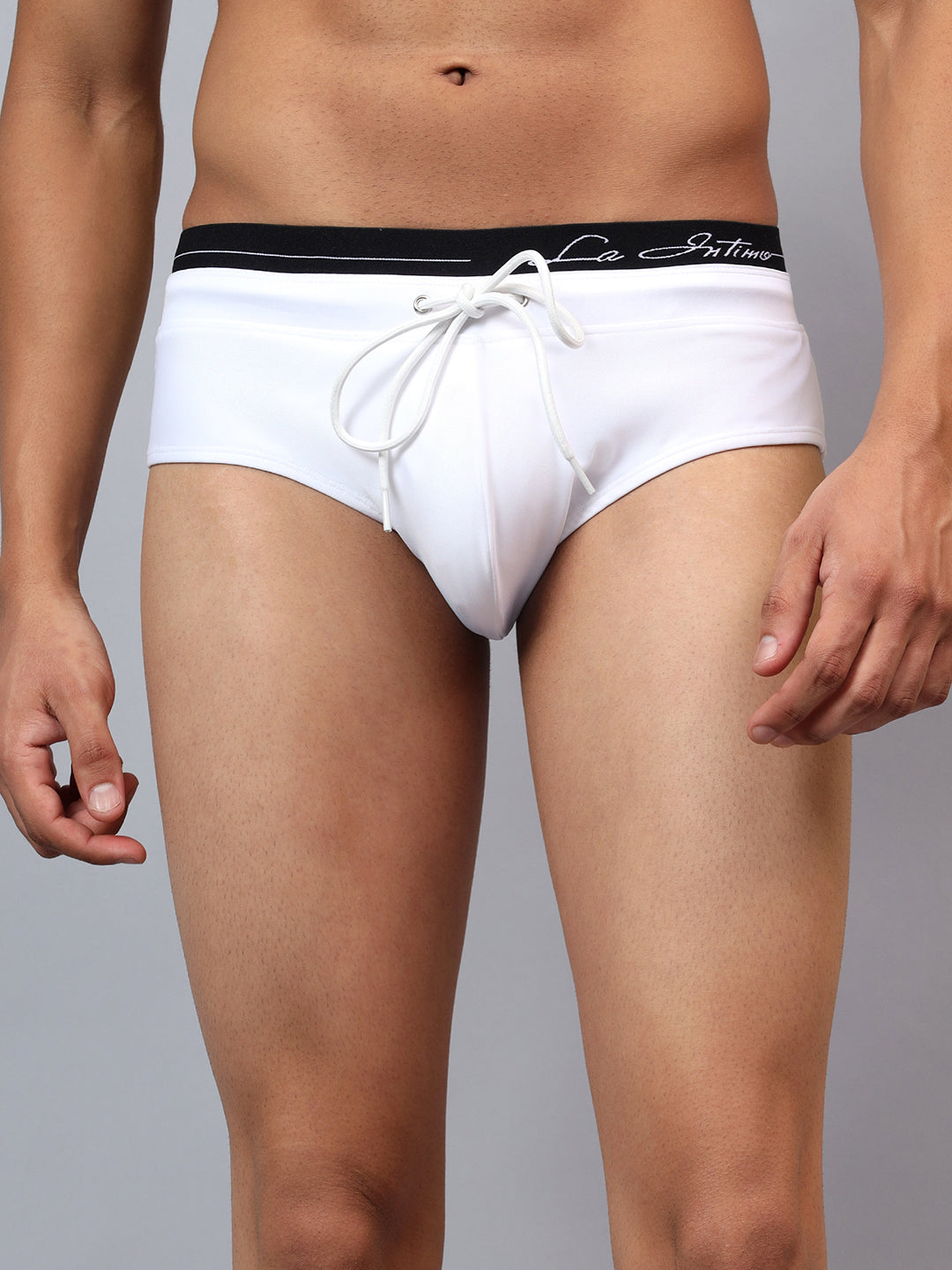 La Intimo men's luxury swim briefs from the Oceanic Solids collection in blue – Pack of 1
