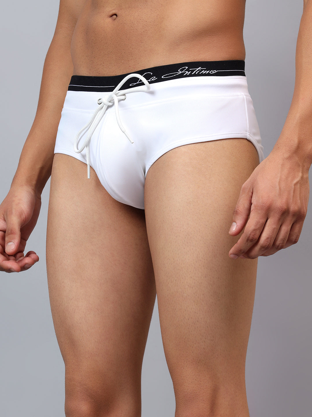 La Intimo men's luxury swim briefs from the Oceanic Solids collection in blue – Pack of 1