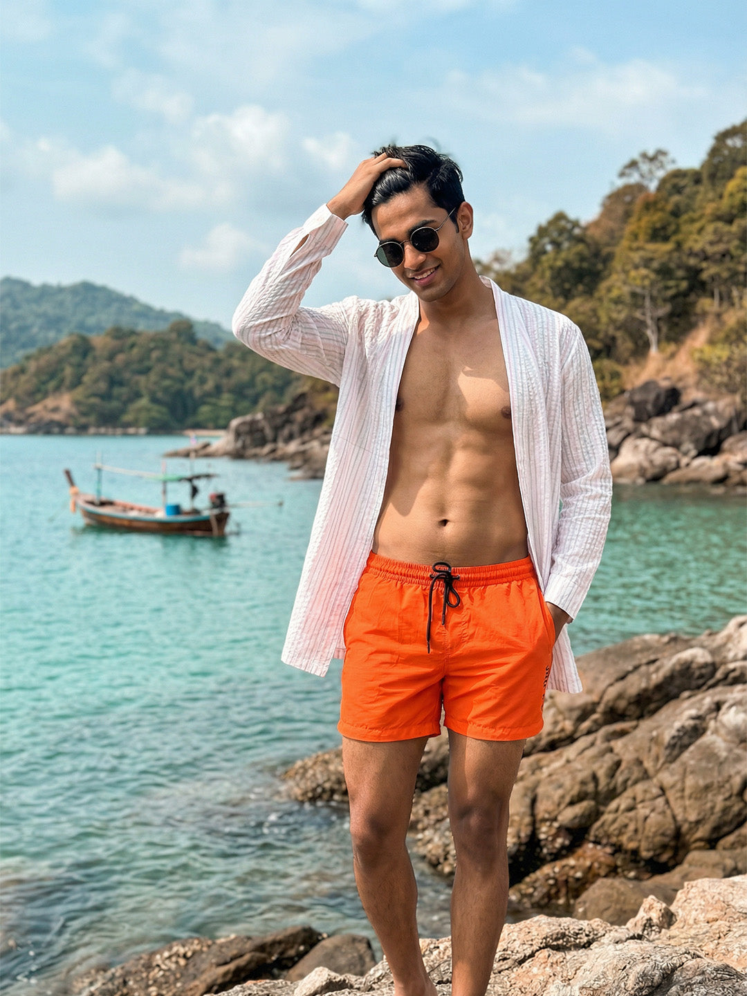 Trendy Swim CoverUp - Thigh Length