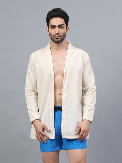 La Intimo men's luxury short swimwear shrug from the Oceanic Solids collection – modern beachwear for men