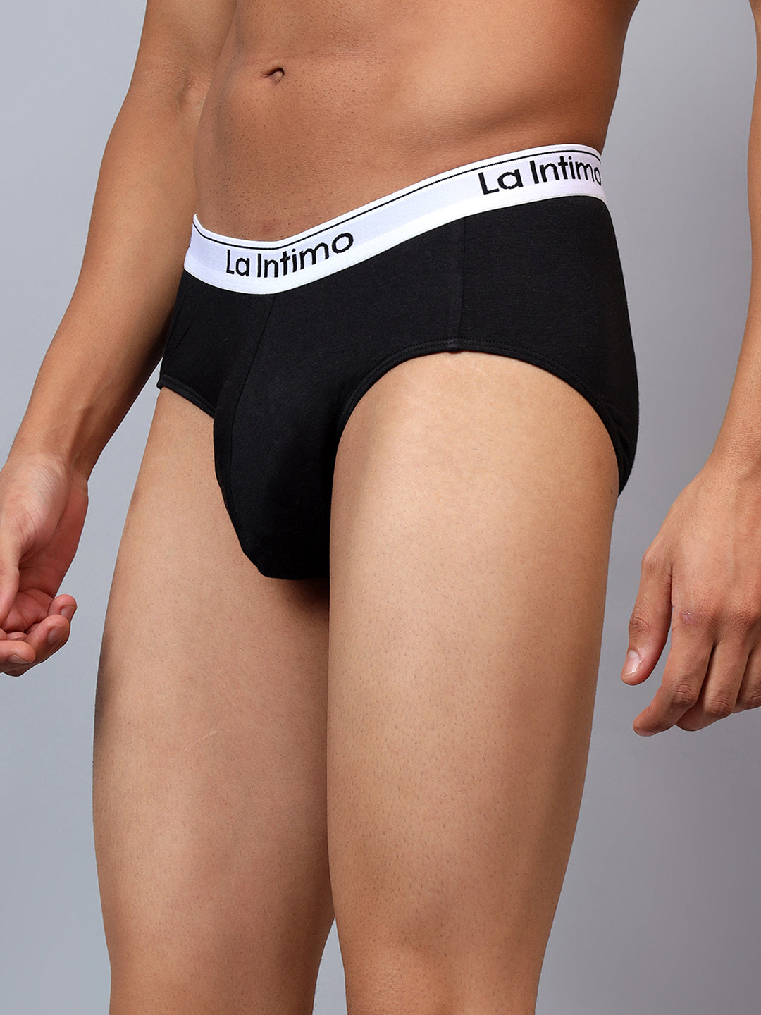 Luxury men's briefs by La Intimo in a single pack, offering premium comfort and style.