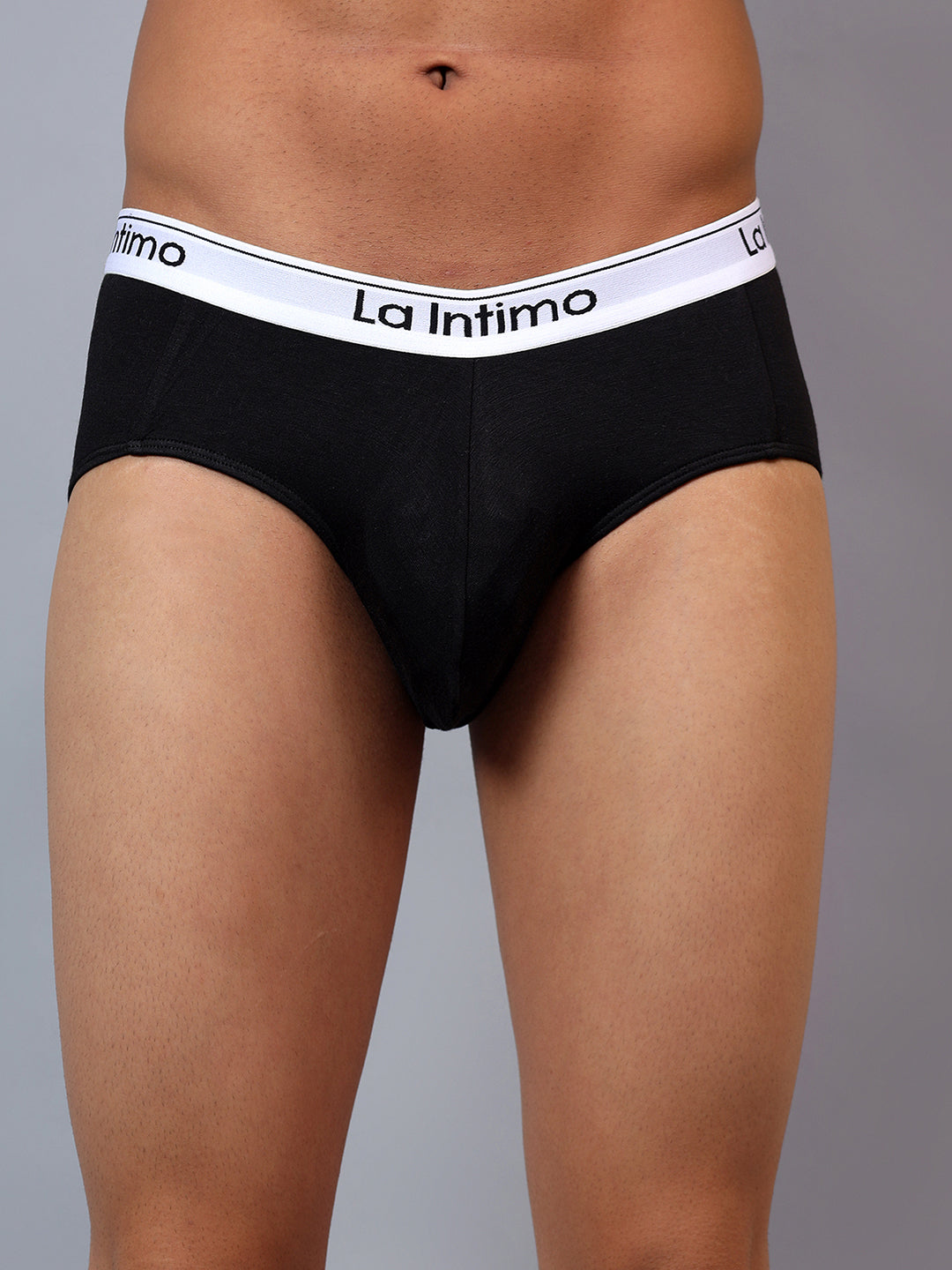 Luxury men's briefs by La Intimo in a single pack, offering premium comfort and style.