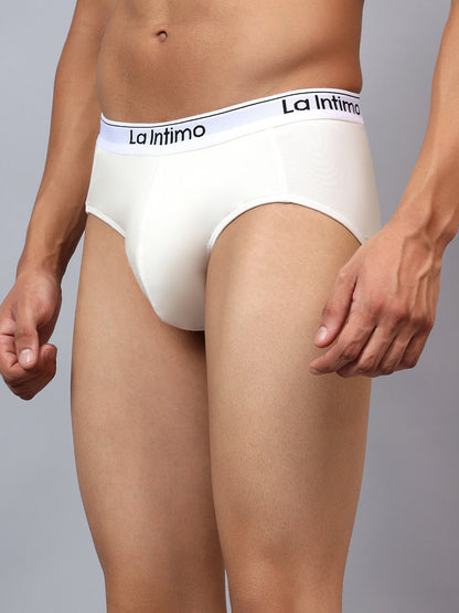 Luxury men's briefs by La Intimo in a single pack, offering premium comfort and style.