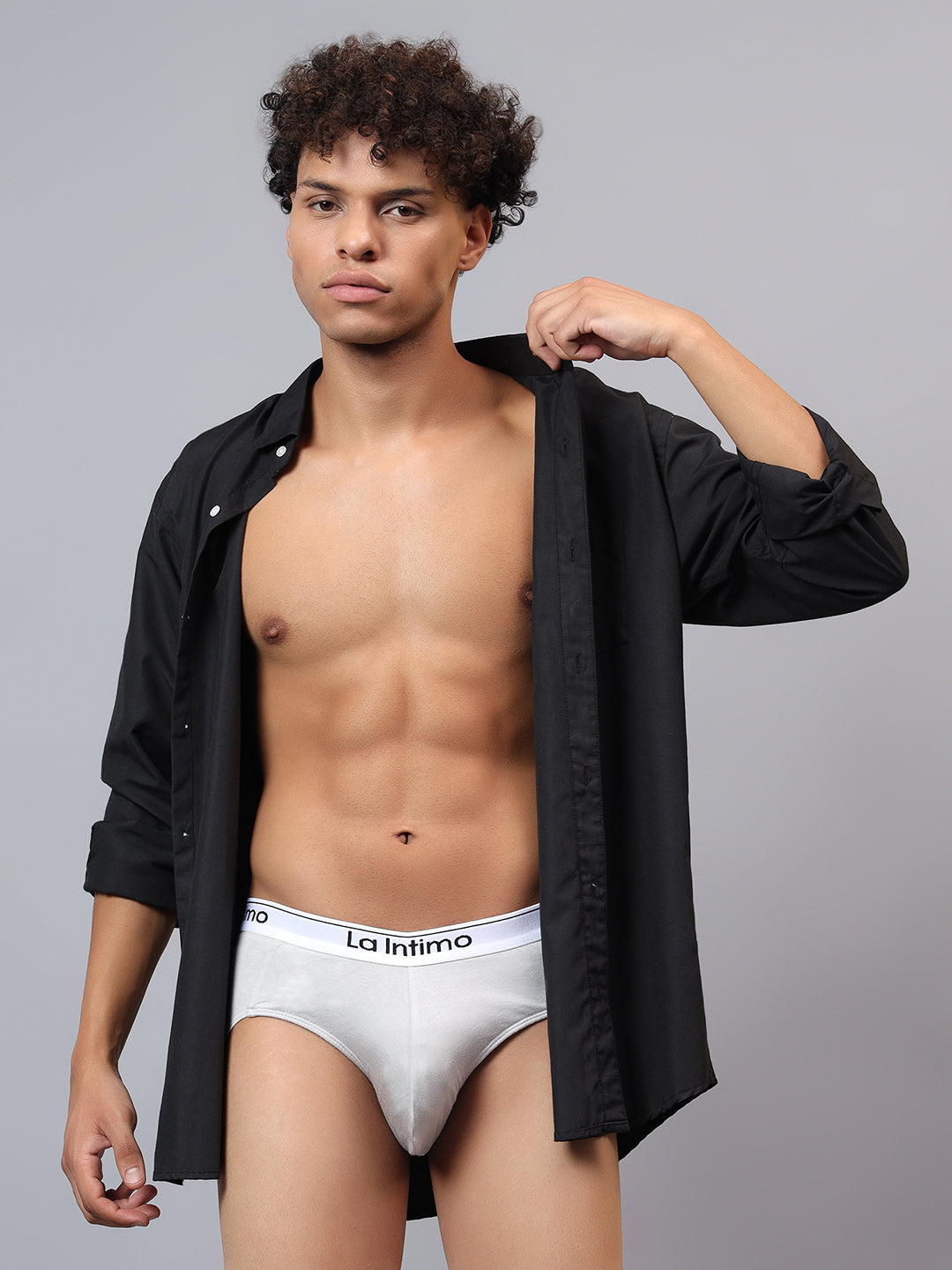 Luxury men's briefs by La Intimo in a single pack, offering premium comfort and style.