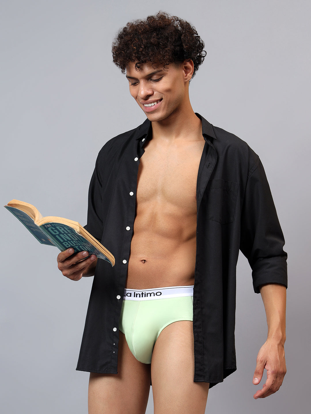 Luxury men's briefs by La Intimo in a single pack, offering premium comfort and style.