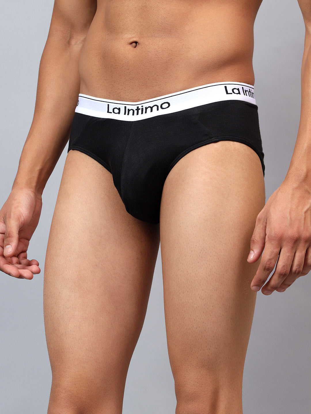 Luxury men's briefs by La Intimo, available in single pack, offering comfort and elegance.