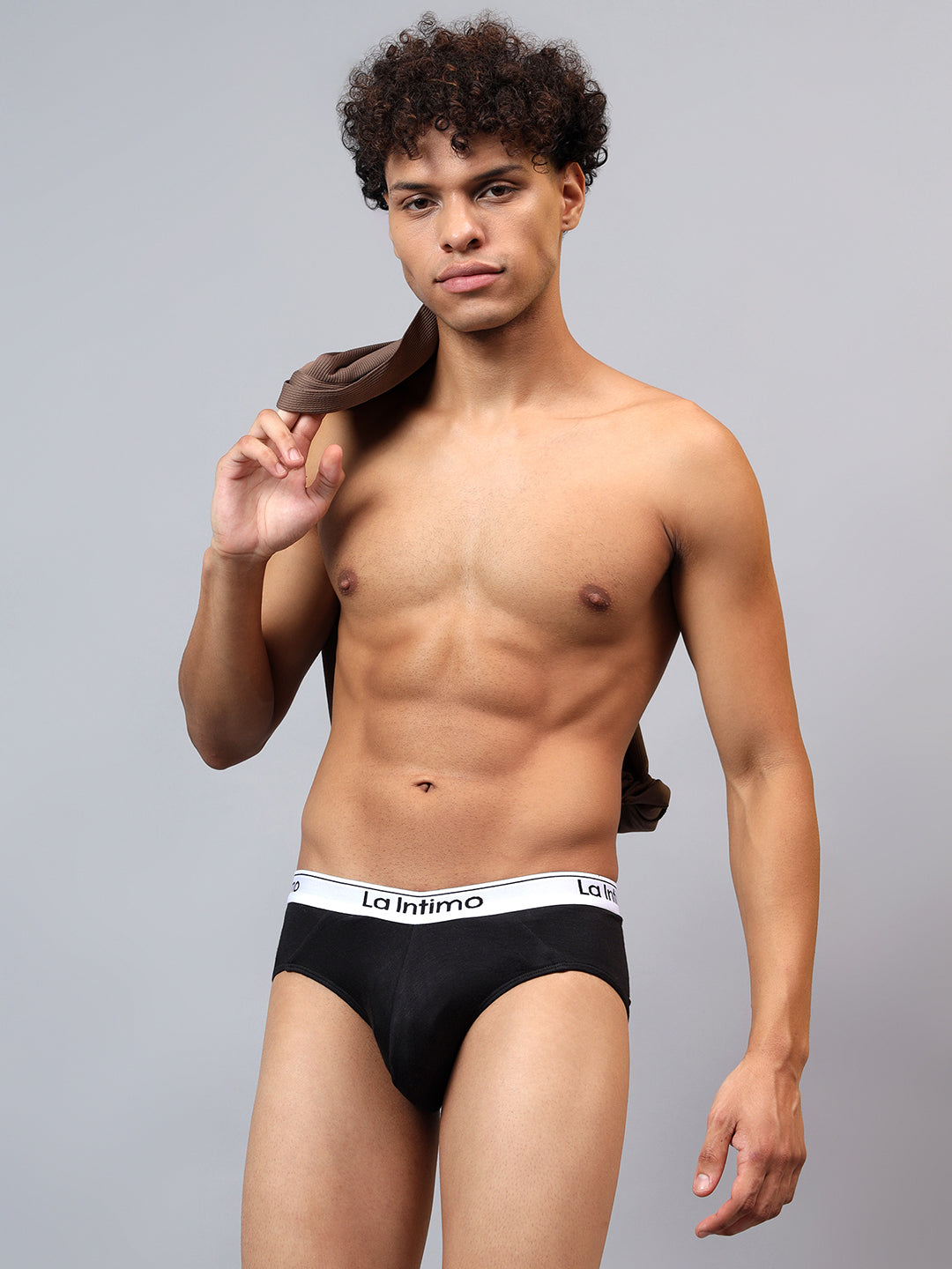 Luxury men's briefs by La Intimo, available in single pack, offering comfort and elegance.