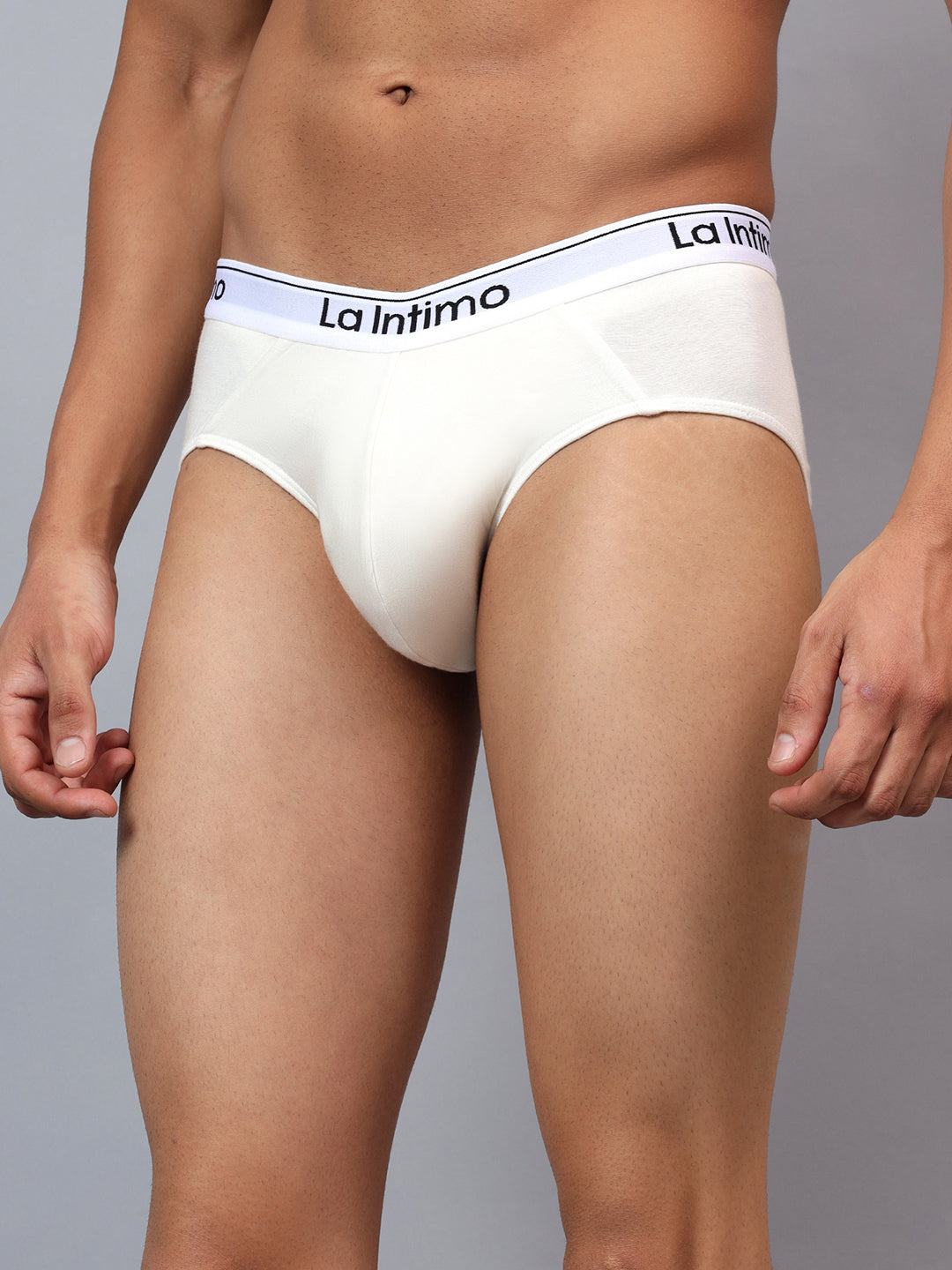 Luxury men's briefs by La Intimo, available in single pack, offering comfort and elegance.