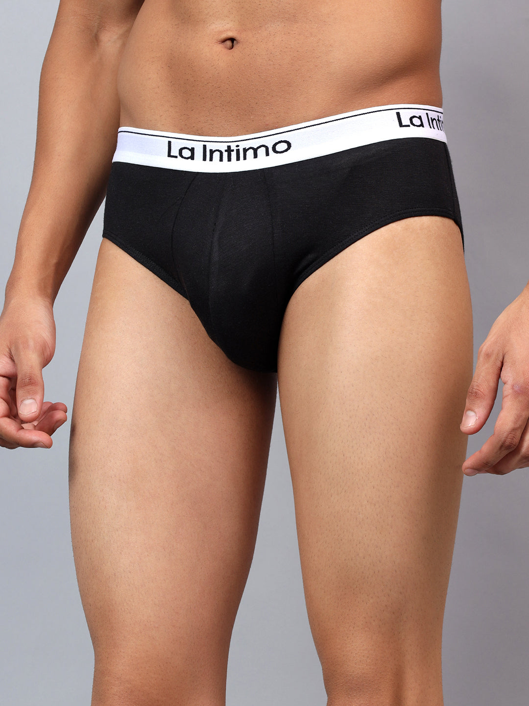 Luxury men's briefs by La Intimo in single pack, designed for comfort and style.