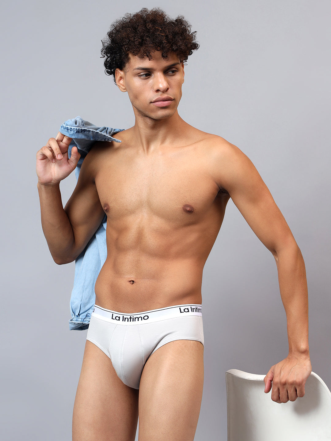 Luxury men's briefs by La Intimo in single pack, designed for comfort and style.