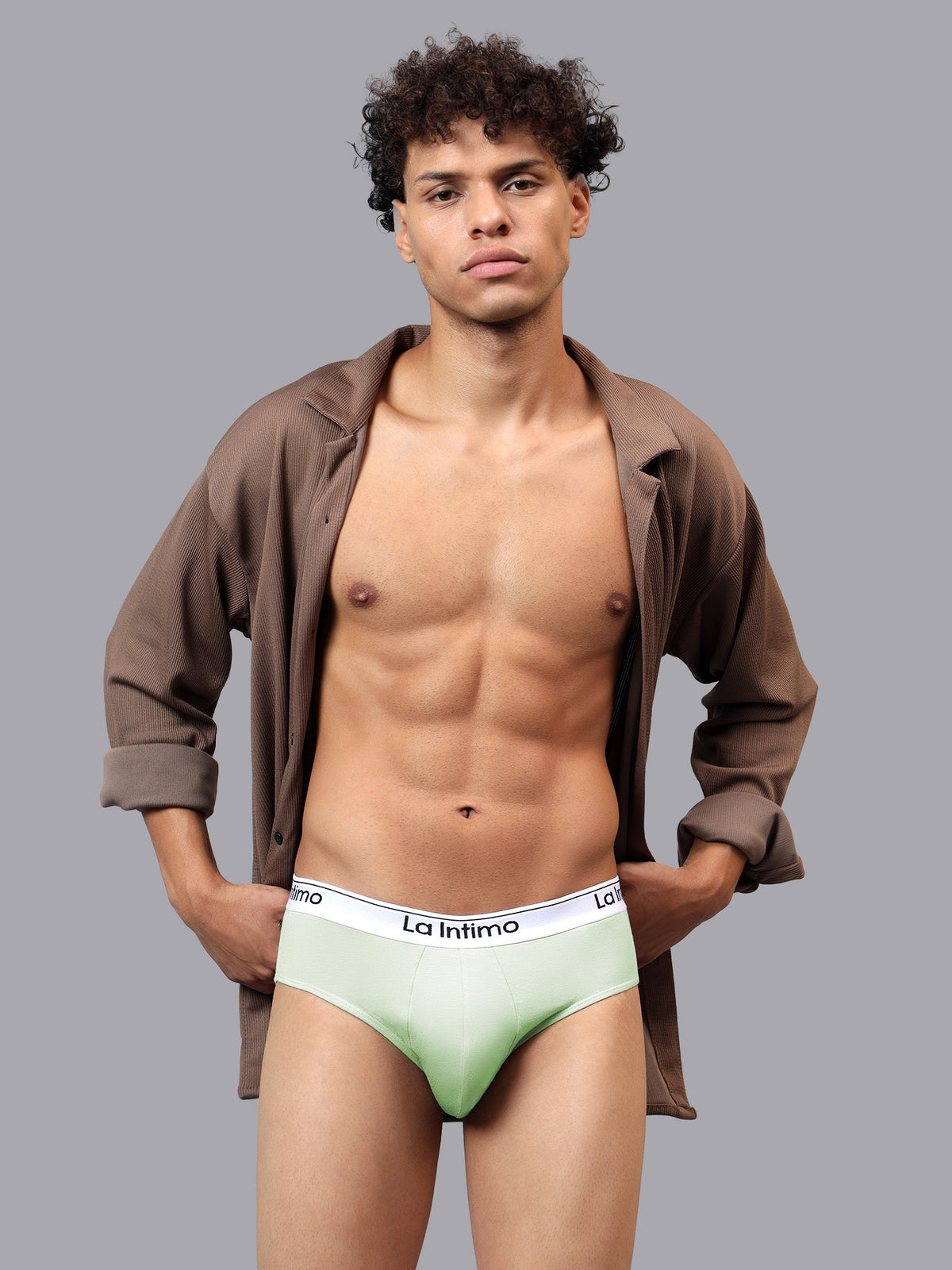 Luxury men's briefs by La Intimo in single pack, designed for comfort and style.