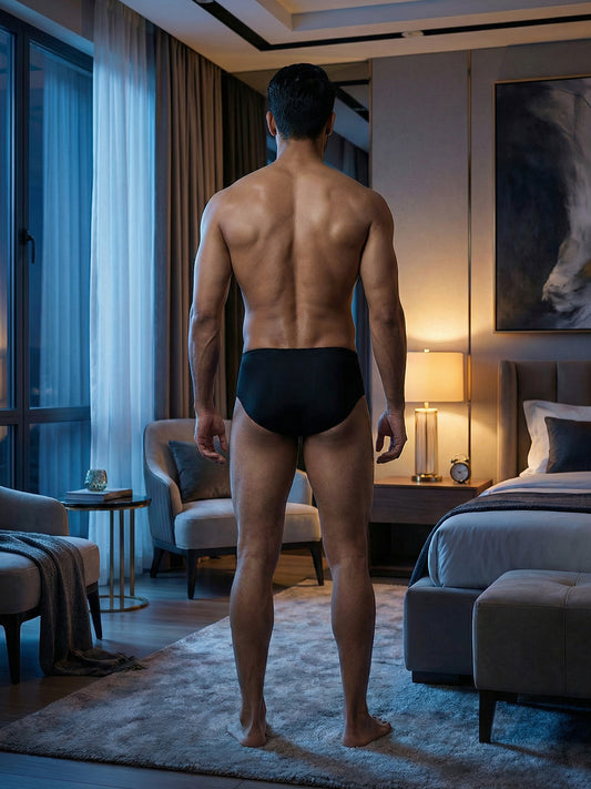 Nylon Spandex Semi Seamless Brief