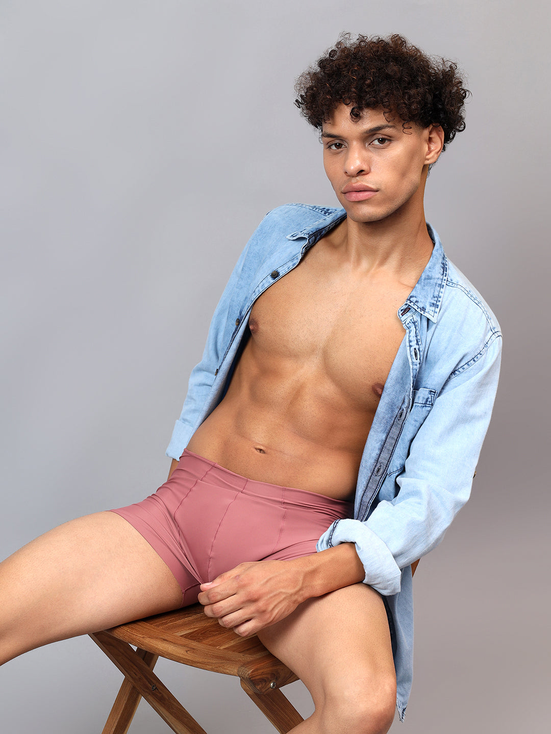 Nylon Spandex Semi Seamless Trunk