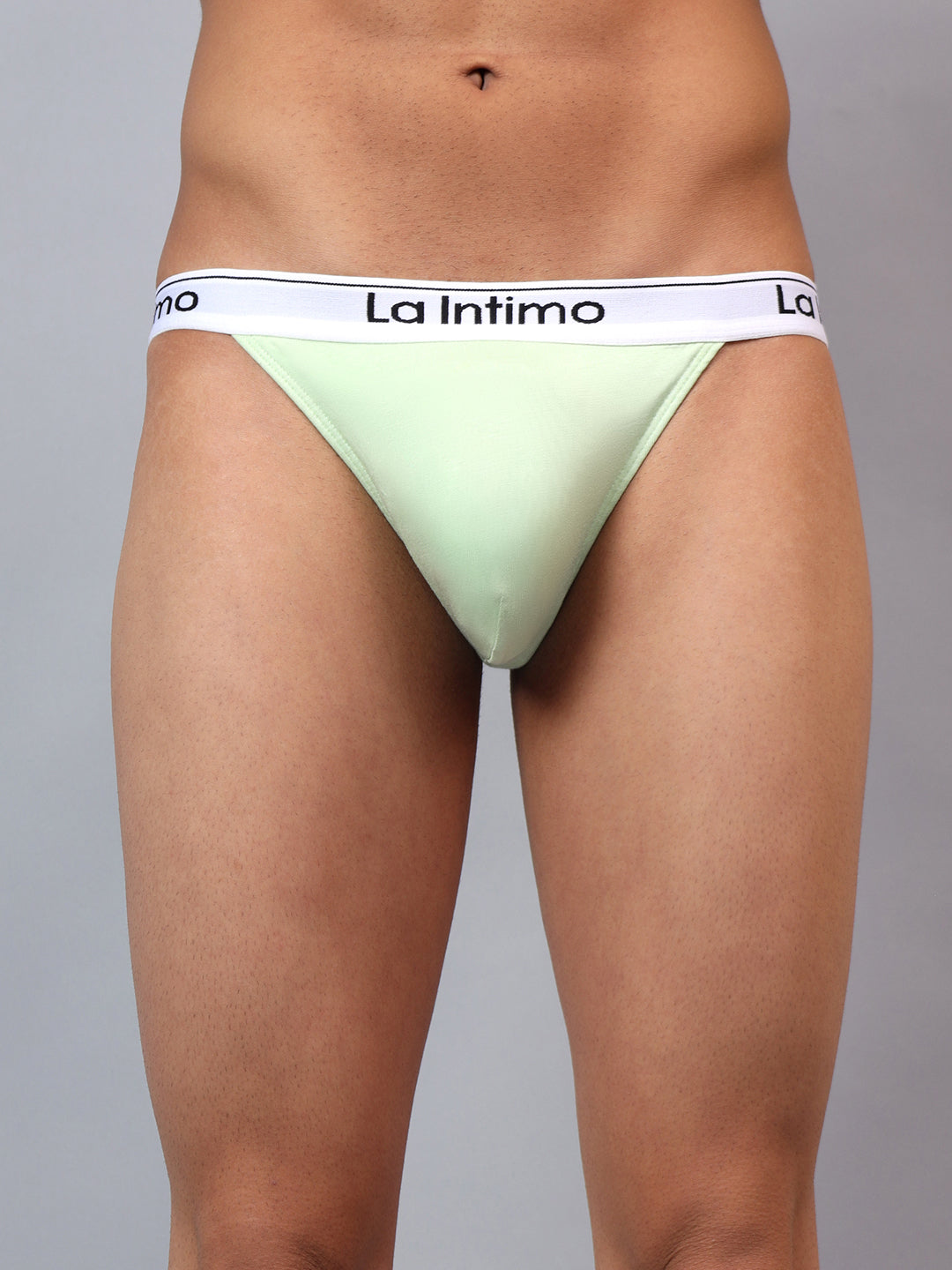 La Intimo men's luxury thongs and underwear, available in single packs for comfort and style.