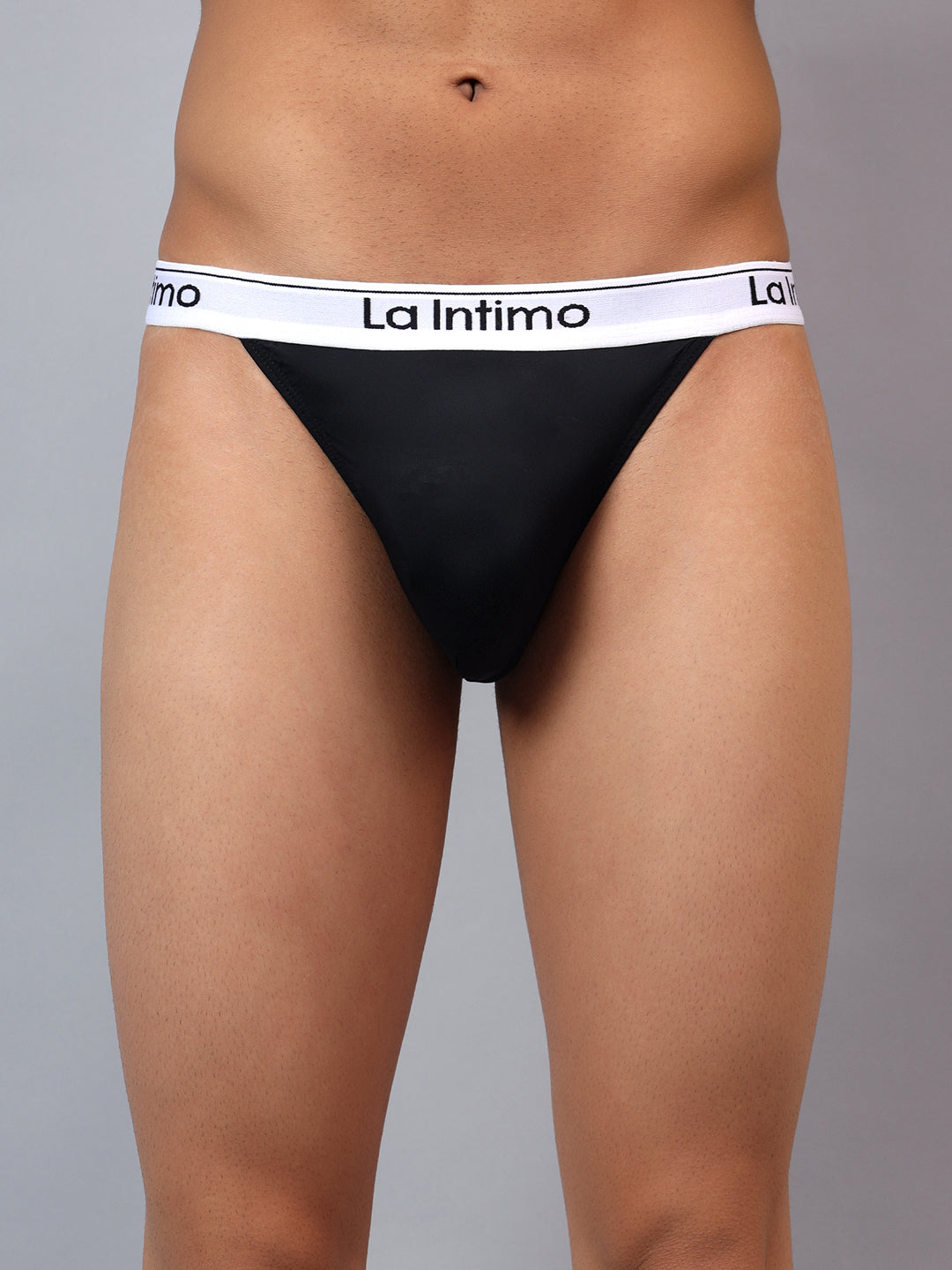 Luxury men's thongs from La Intimo in a single pack, offering comfort, style, and a perfect fit.