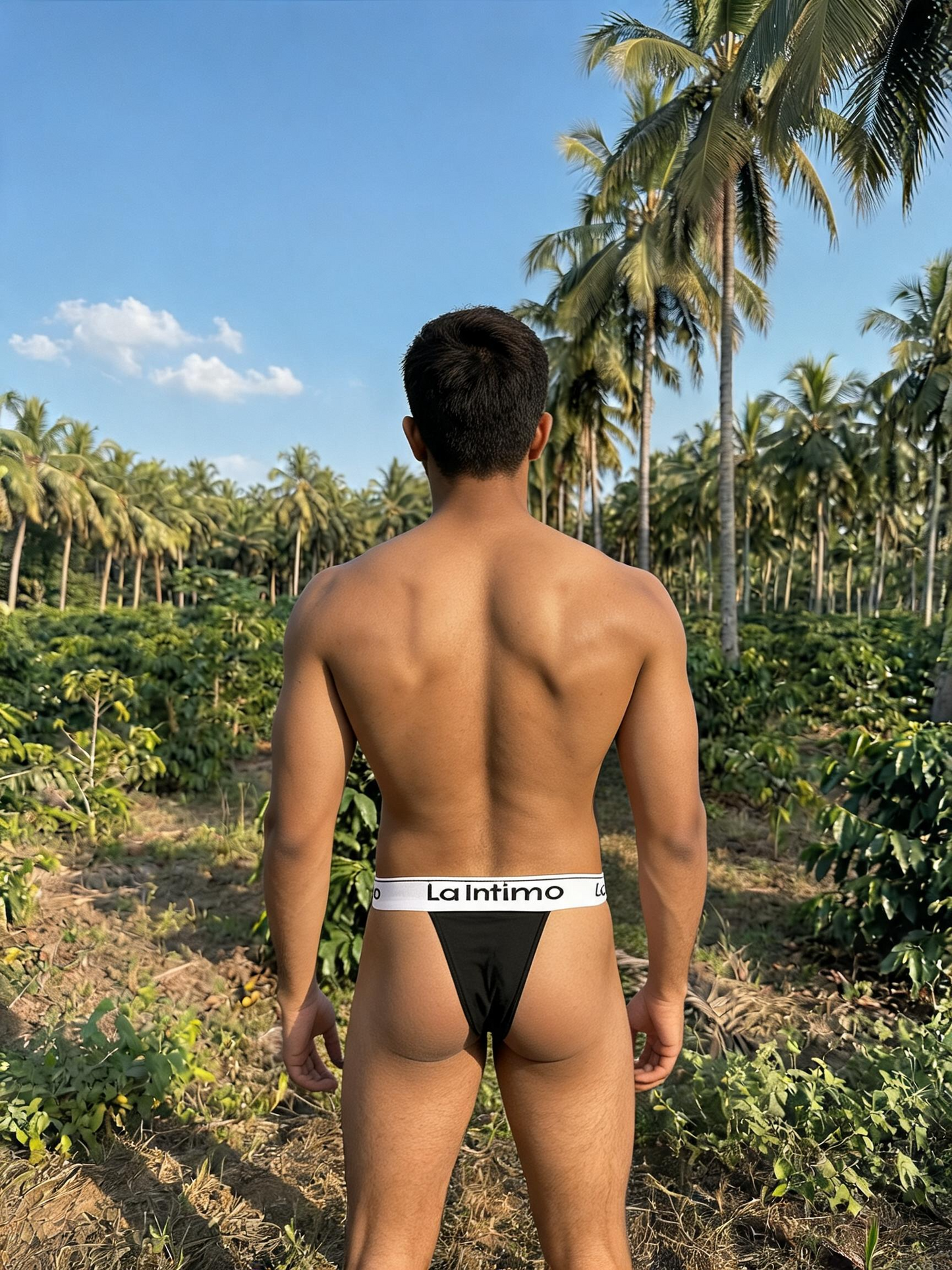 Nylon Spandex Thong - Bare Feel