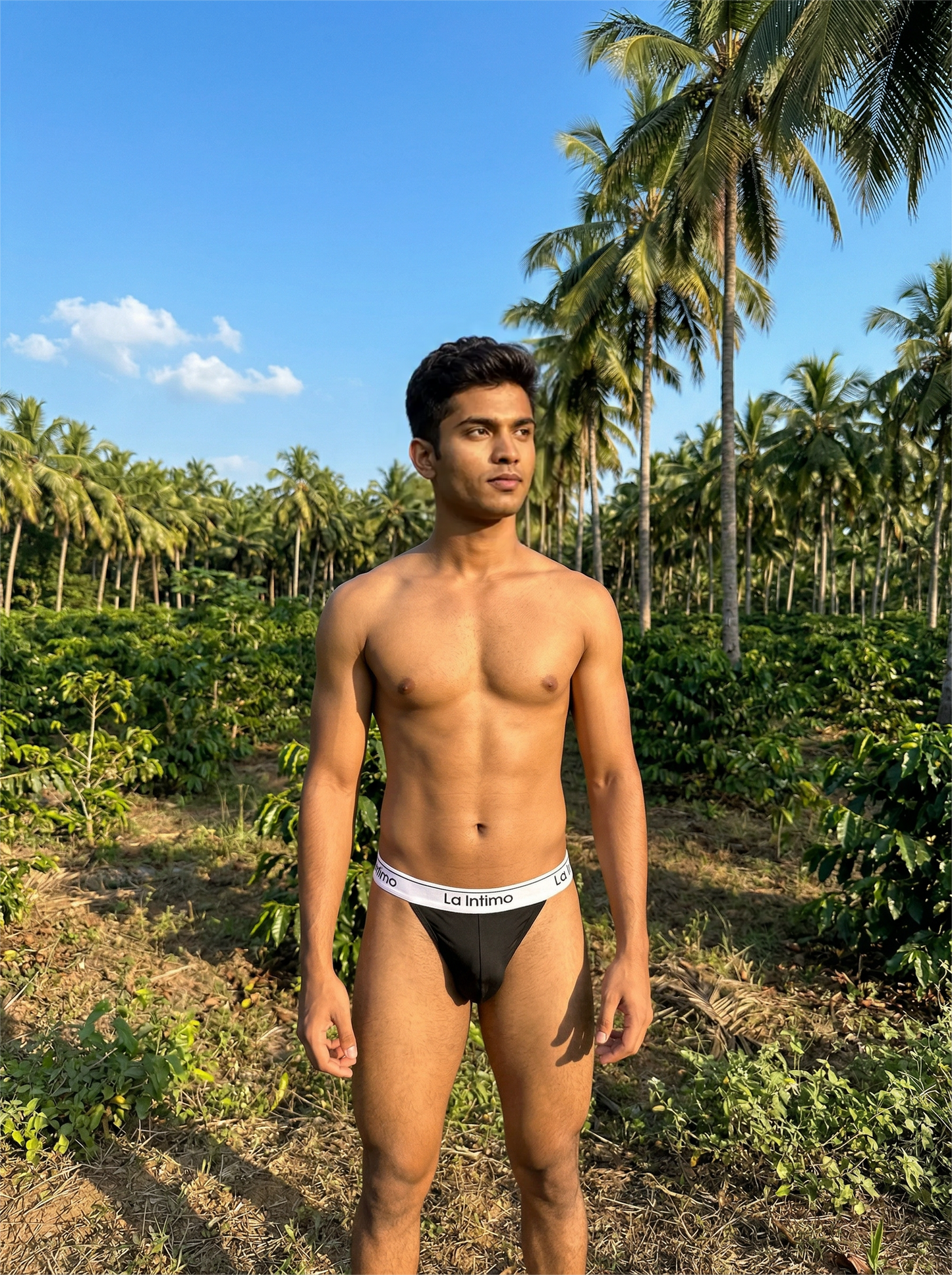 Nylon Spandex Thong - Bare Feel