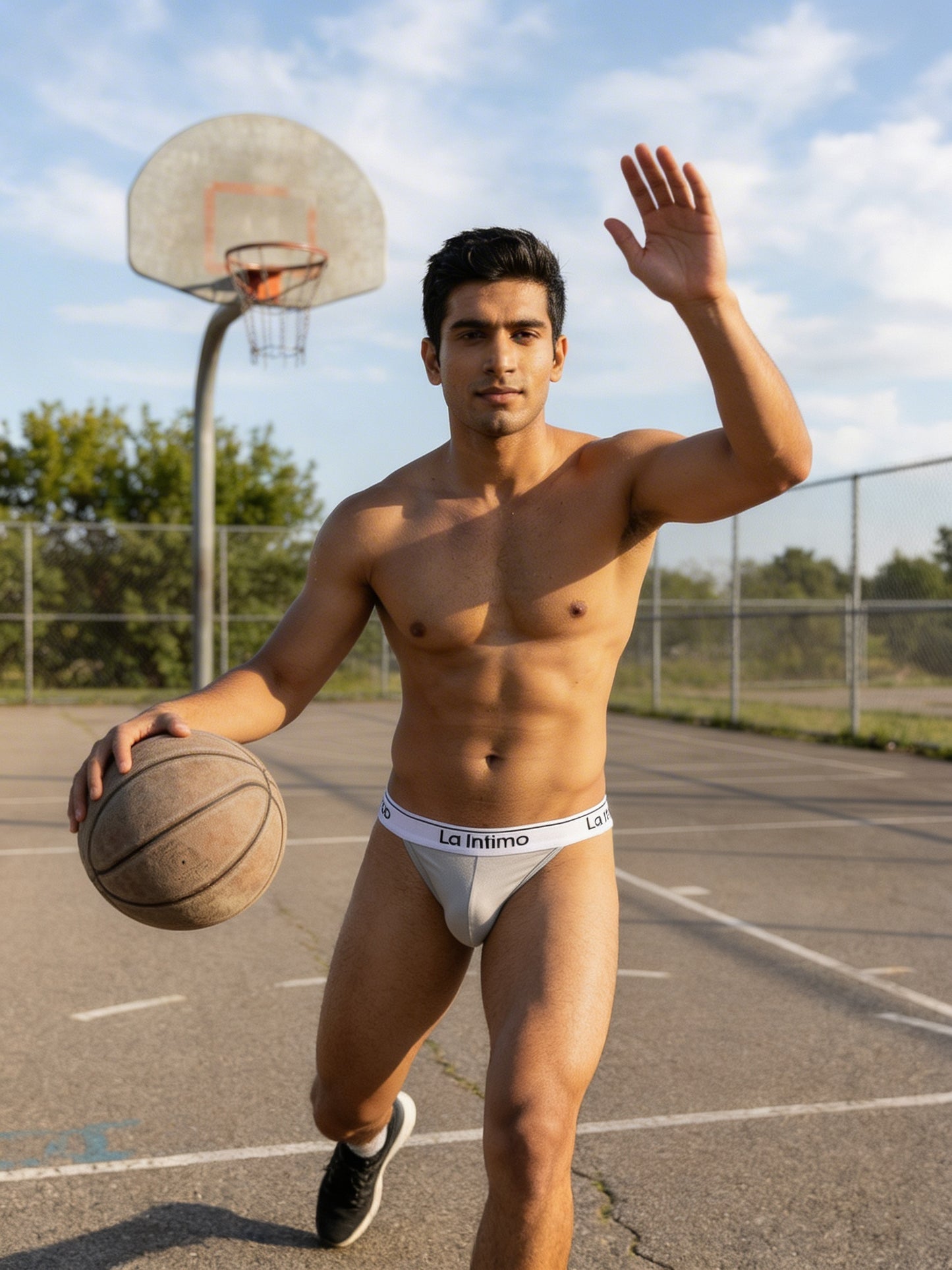 Nylon Spandex Thong - Bare Feel