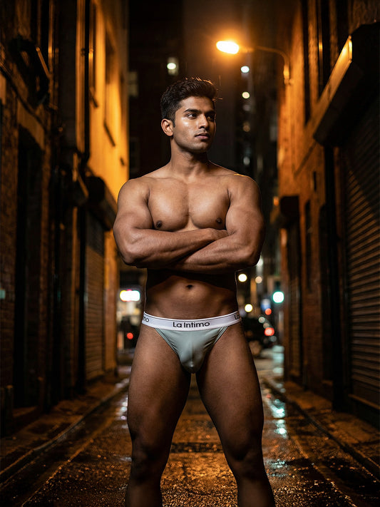 Nylon Spandex Thong - Bare Feel