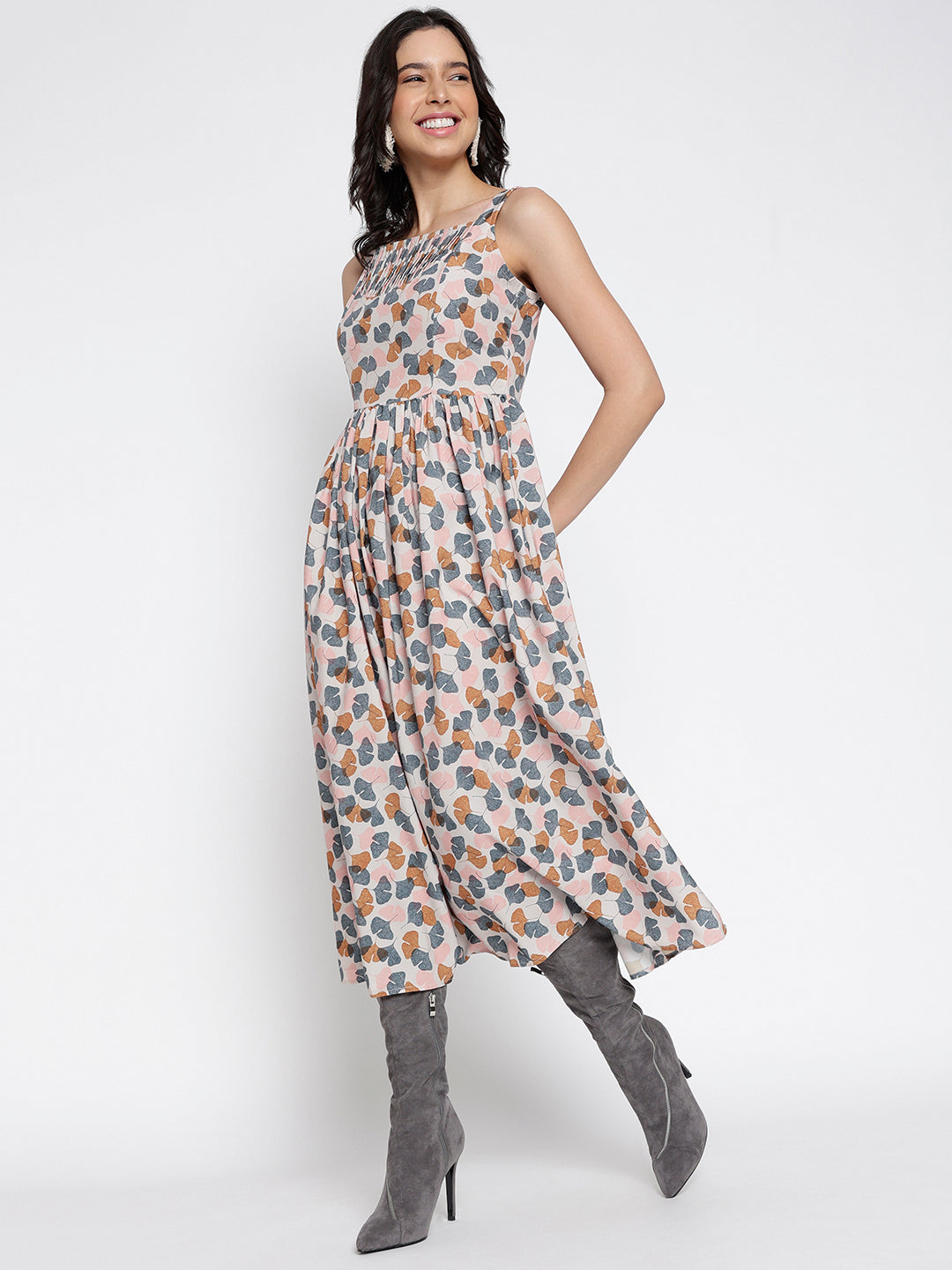 Silky Crepe Well Worn Midi Dress