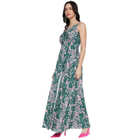 Women's Sleeveless V-Neck Printed Maxi Dress for Women | Long Dresses For Women Western Wear MQDRS09