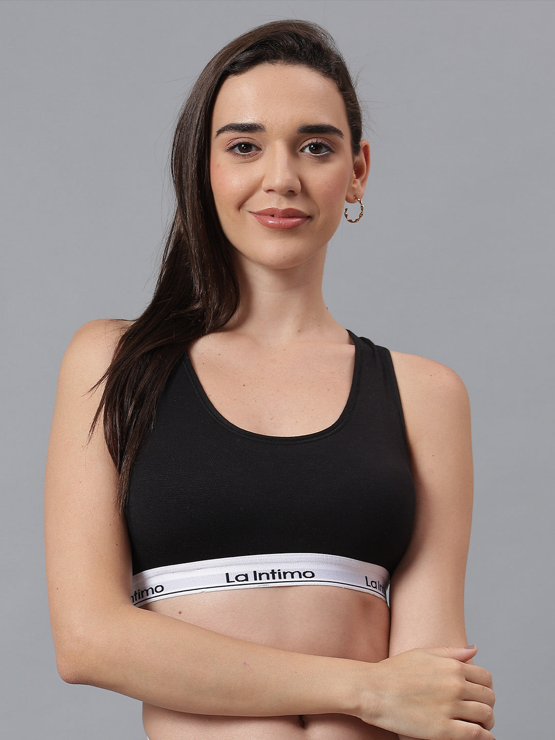 Full Coverage Padded Racerback Sports Bra