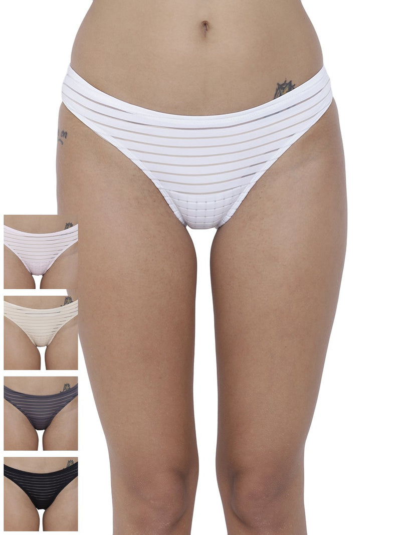 Travieso Naughty Briefs Panty (Combo Pack of 5)