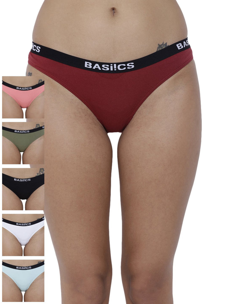 Dulce Candy Briefs Panty (Combo Pack of 6)