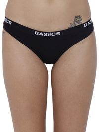 BASIICS Female Black Dulce Candy Brief Panty