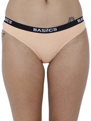 BASIICS Female White Dulce Candy Brief Panty