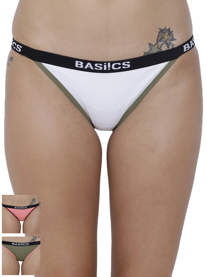 Fashionable Briefs Panty (Combo Pack of 3)