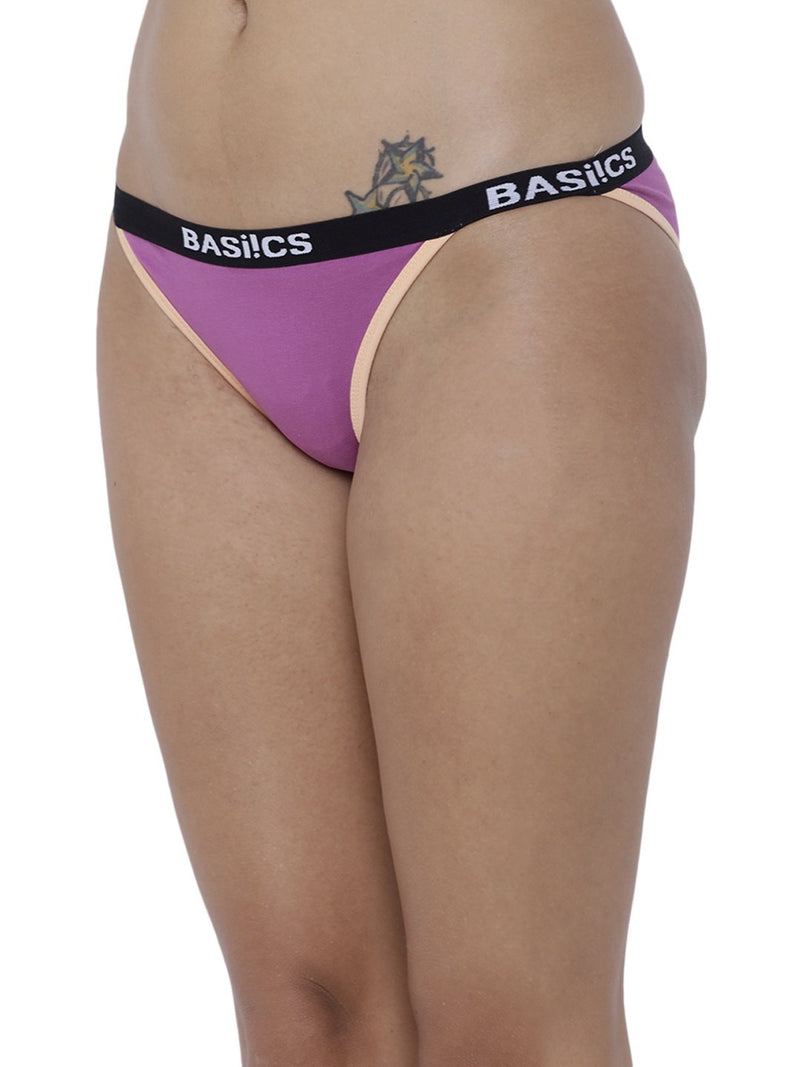 BASIICS Female Purple Moda Fashionable Brief Panty