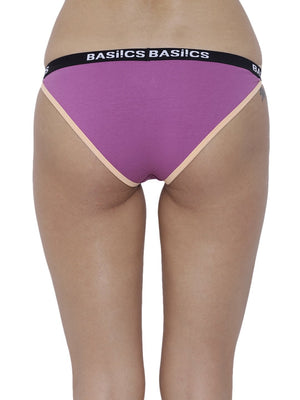 BASIICS Female Purple Moda Fashionable Brief Panty