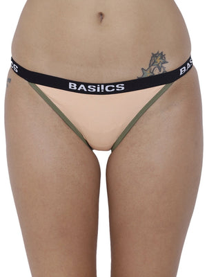 BASIICS Female Skin Moda Fashionable Brief Panty