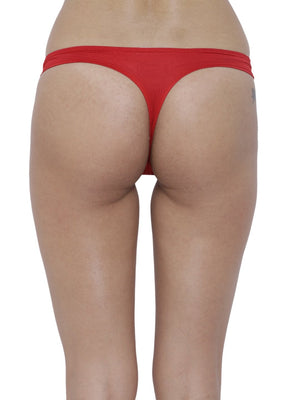 BASIICS Female Red piffy Semiseamless Panty