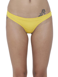 BASIICS Female Yellow piffy Semiseamless Panty