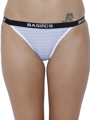 BASIICS Female Blue Serenity Caliente Hot Thong Panty