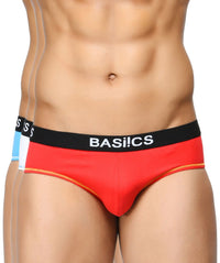 BASIICS Men Everyday Active Cotton Spandex Briefs Pack of 3