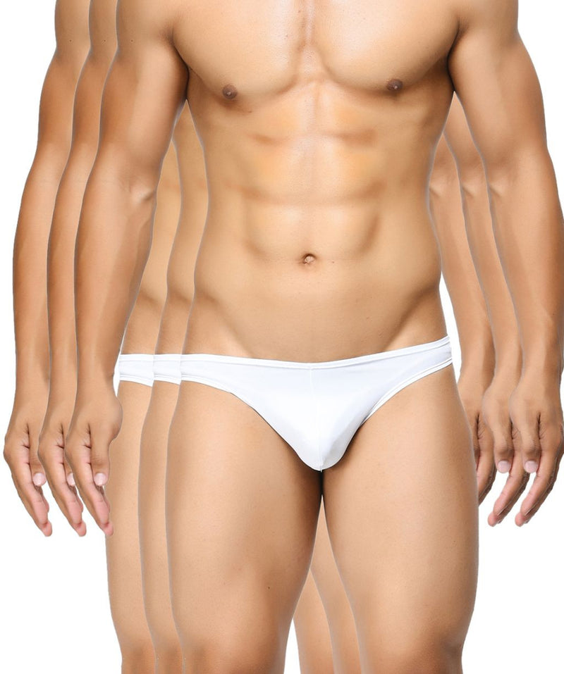 BASIICS Men Semi Seamless Feather Weight Cotton Spandex Briefs Pack of 3