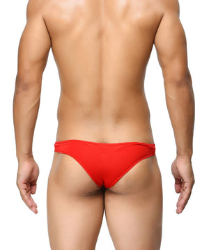 BASIICS Red Men Feather Light Polyester Spandex Briefs