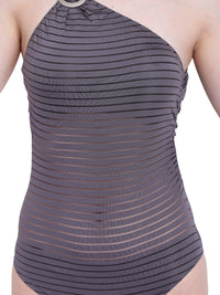 La Intimo Petrol Grey Female SummerSass Monokini Resort/Beach Wear Polyester Spandex Swimwear