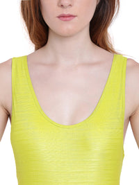 La Intimo Lime Punch Female AquaCross Monokini Resort/Beach Wear Polyester Spandex Swimwear